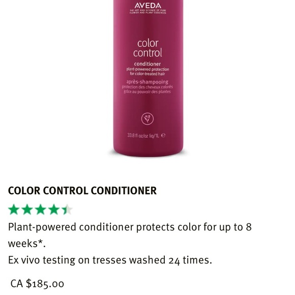 Brand New Aveda Color Control Shampoo & Conditioner - Picture 7 of 9
